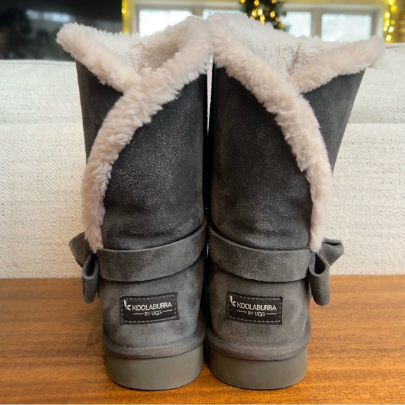 Koolaburra By UGG Arlena Short Boots Women's 9 Wide Stone Grey Shoes - Picture 4 of 8